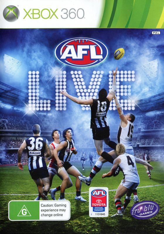 AFL Live box art for Xbox 360